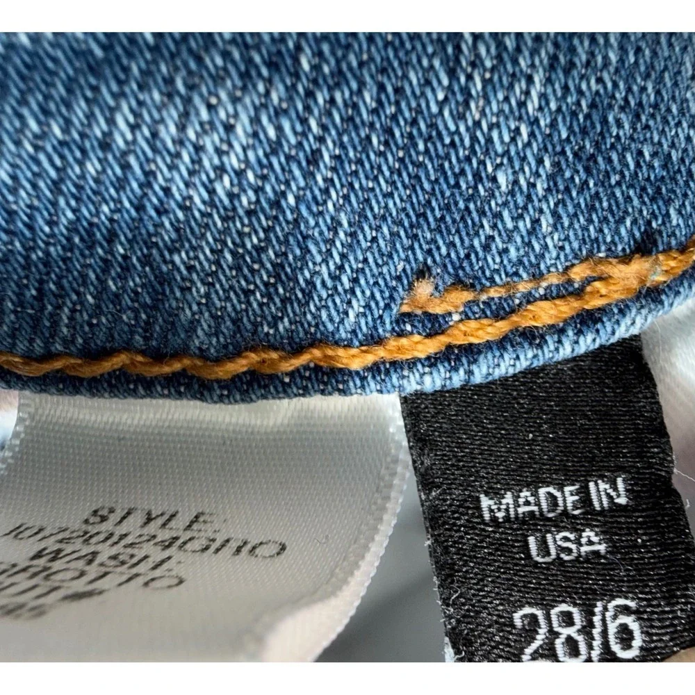 Veronica Beard Carly Kick Flare Jeans Sz 28 Tuxedo Stripe Designer Luxury - Picture 7 of 10